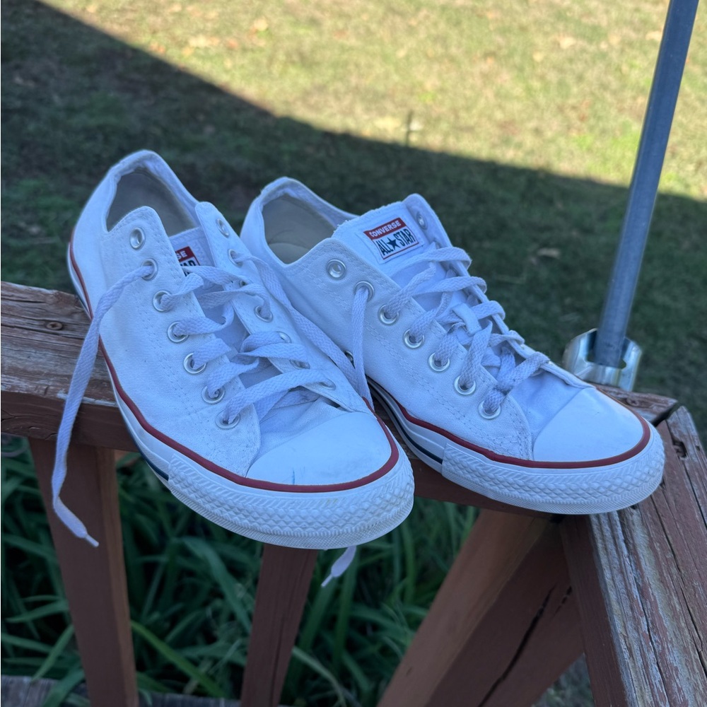 Converse All Star white shoe